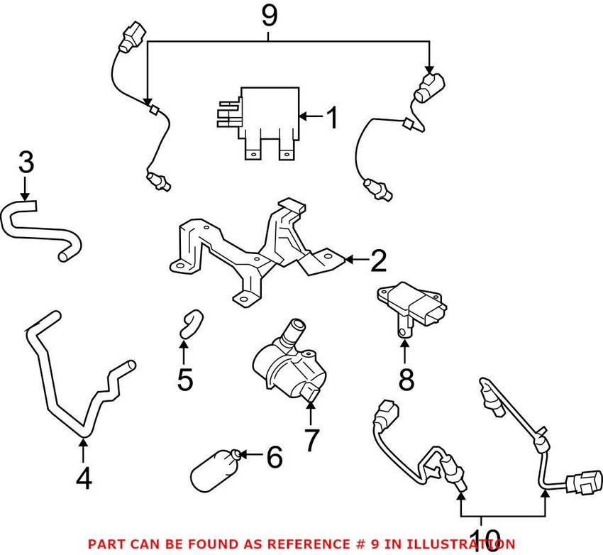 Volvo Oxygen Sensor - Front 30756121